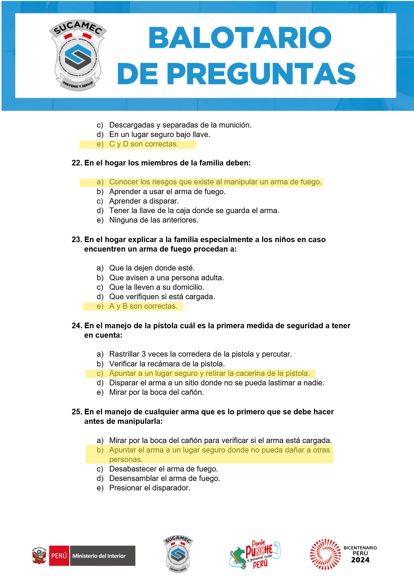 Balotario SUCAMEC, página 6 de 18