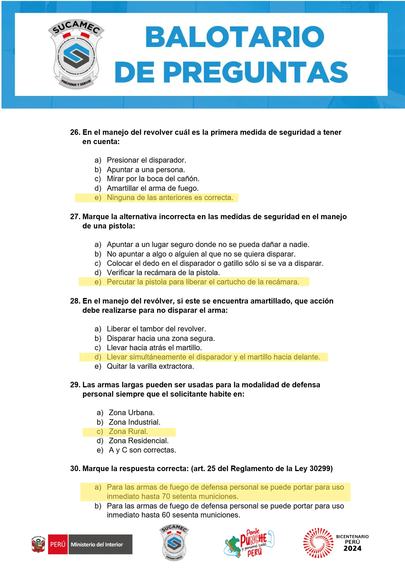 Balotario SUCAMEC, página 7 de 18